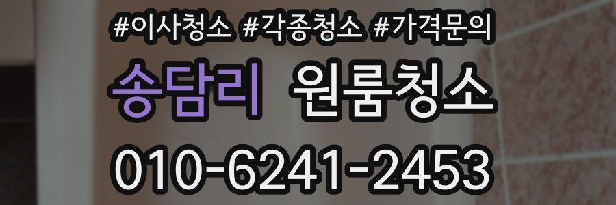 송담리 이사청소