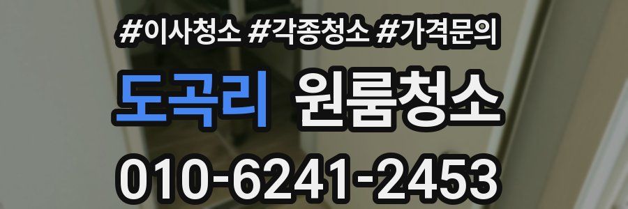 도곡리 이사청소