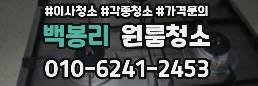 백봉리 이사청소