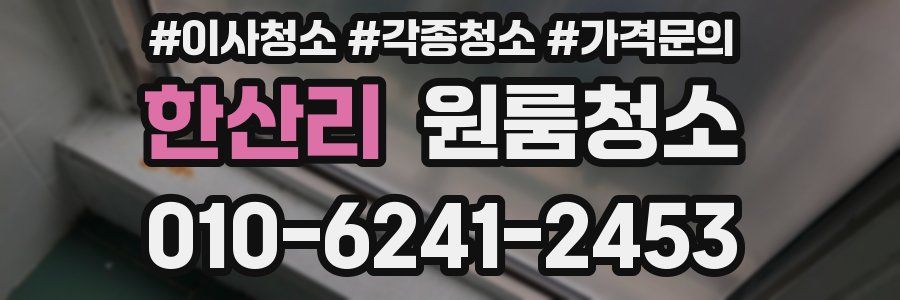 한산리 이사청소