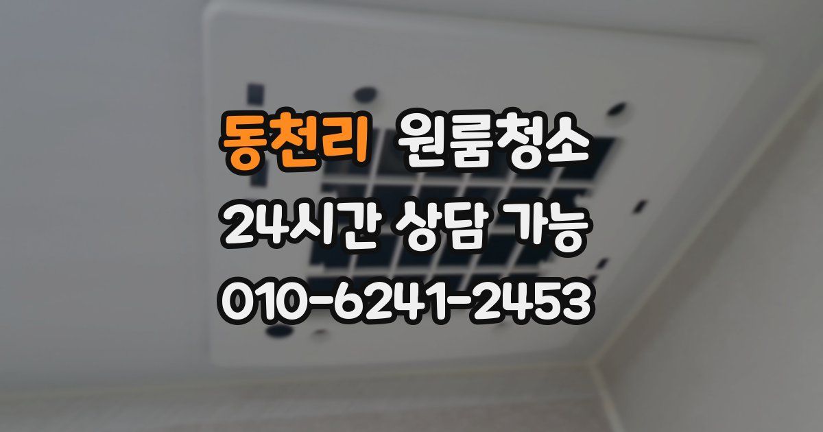 동천리 입주청소