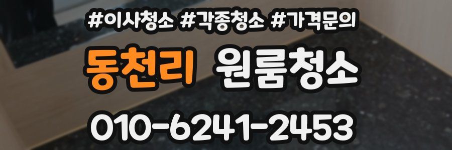 동천리 이사청소