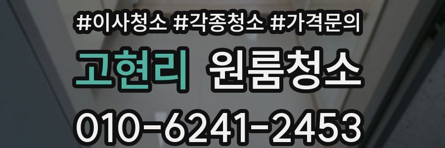 고현리 이사청소