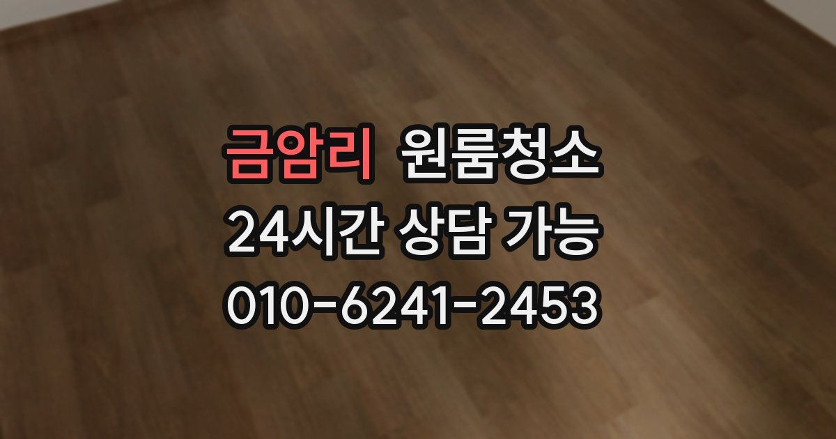 금암리 입주청소