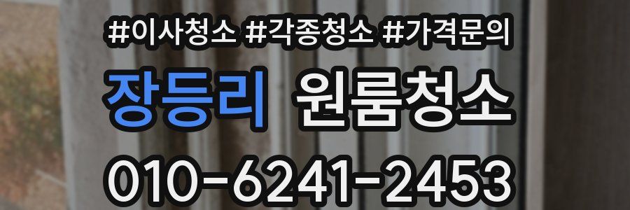 장등리 이사청소