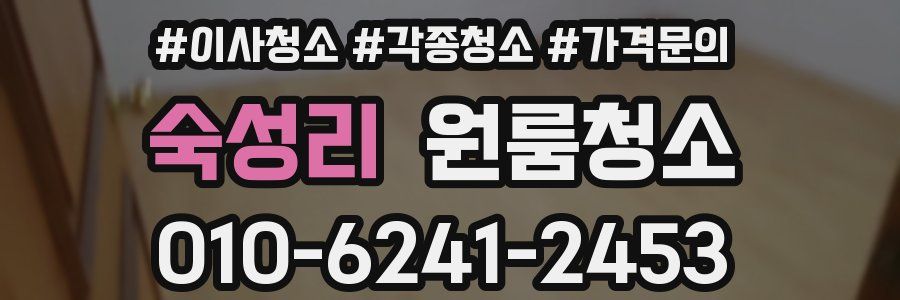 숙성리 이사청소