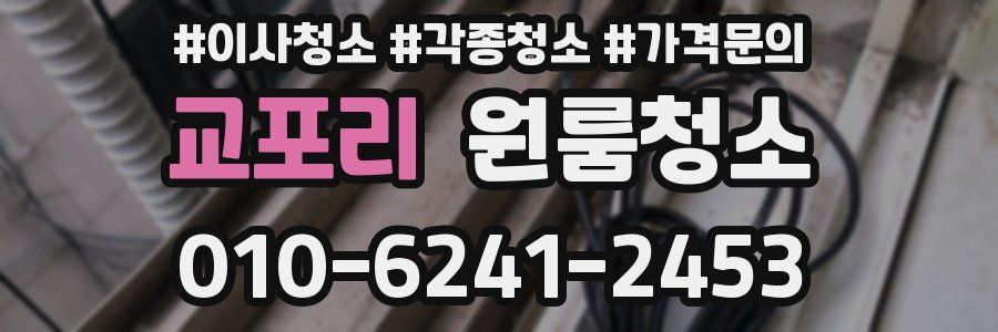 교포리 이사청소