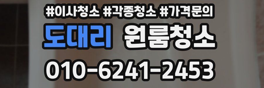 도대리 이사청소