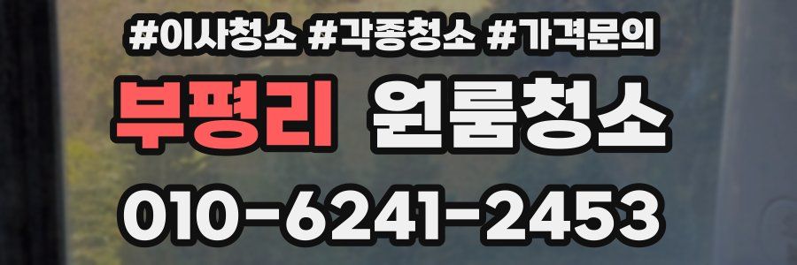 부평리 이사청소