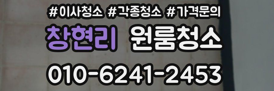 창현리 이사청소