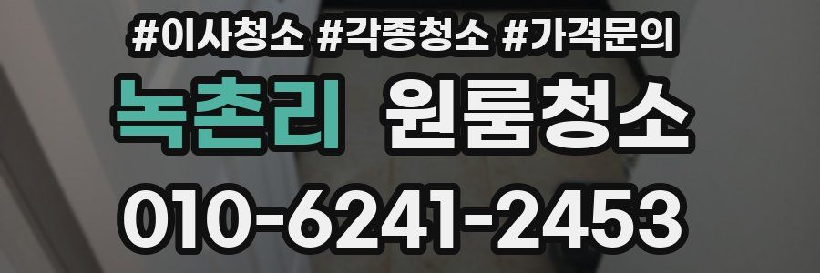 녹촌리 이사청소