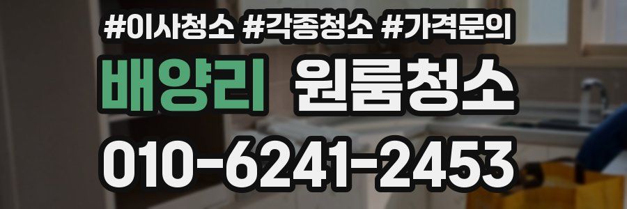 배양리 이사청소