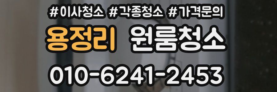 용정리 이사청소