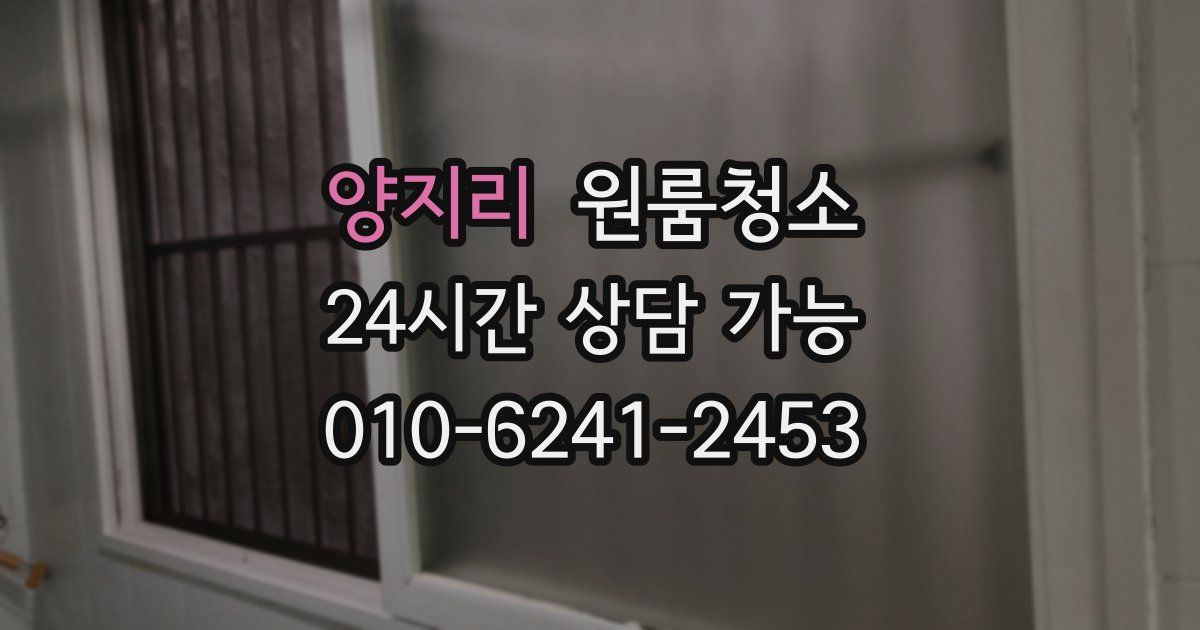 양지리 입주청소