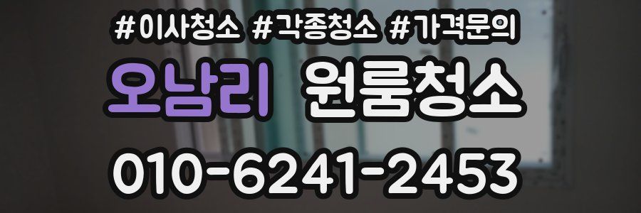 오남리 이사청소