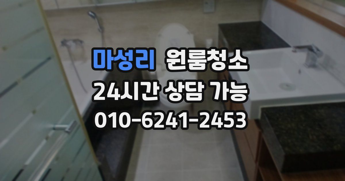 마성리 입주청소