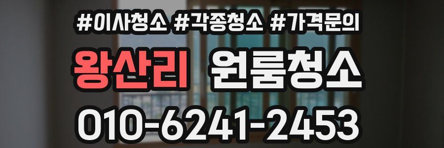 왕산리 이사청소