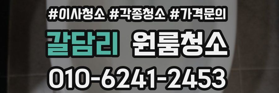 갈담리 이사청소