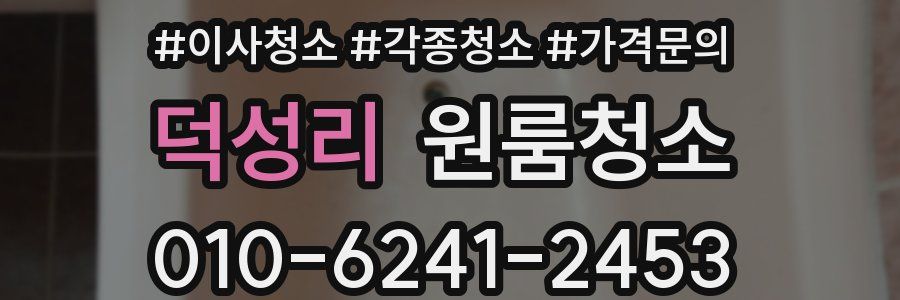 덕성리 이사청소