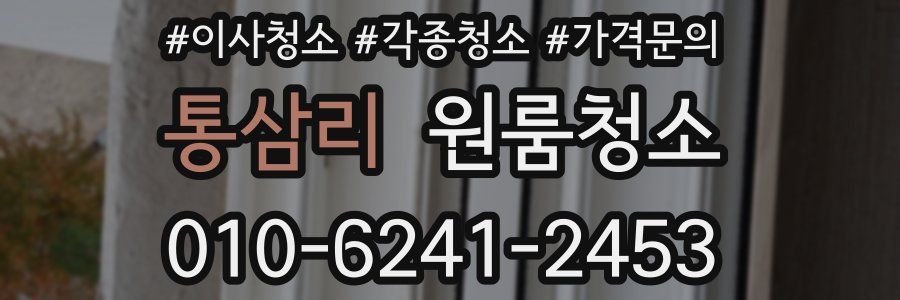 통삼리 이사청소