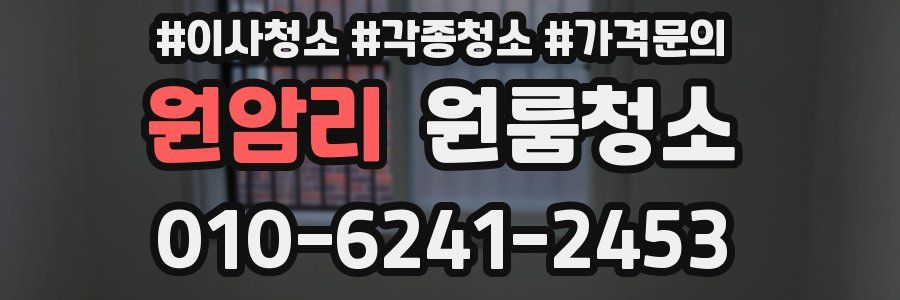 원암리 이사청소