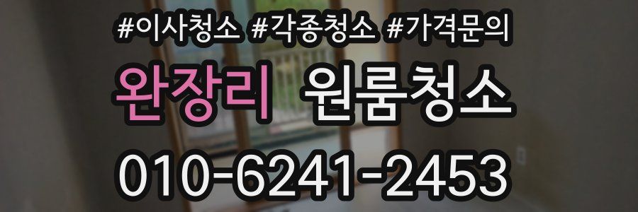 완장리 이사청소