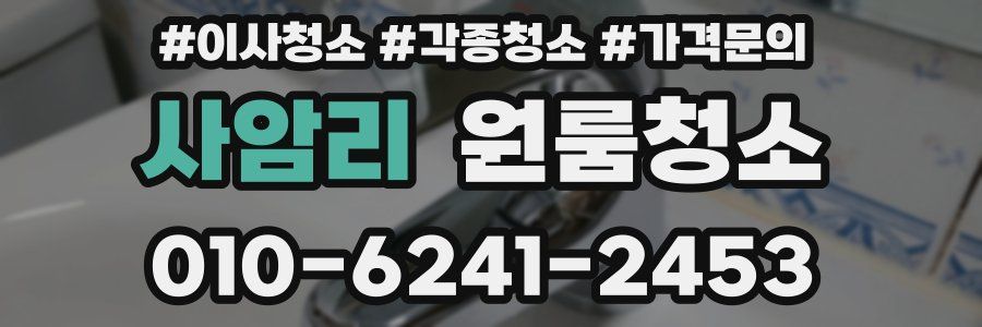 사암리 이사청소