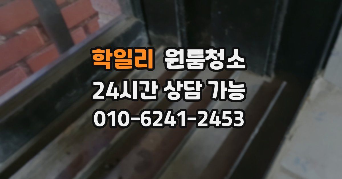 학일리 입주청소