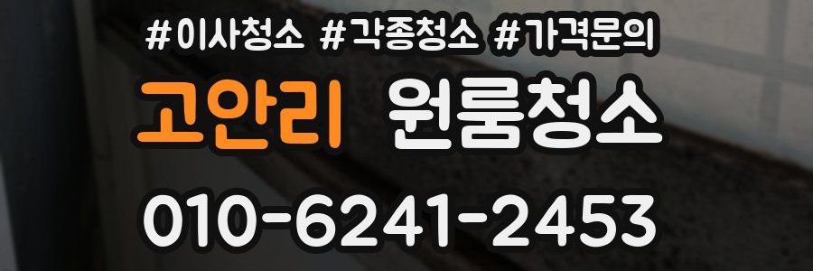 고안리 이사청소