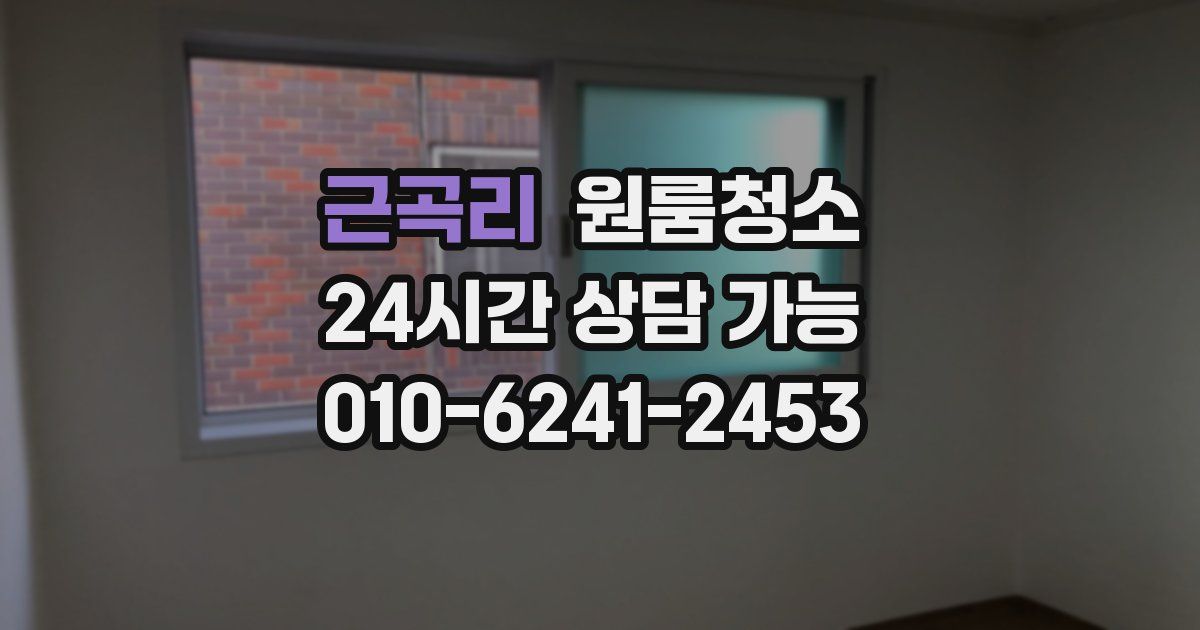 근곡리 입주청소