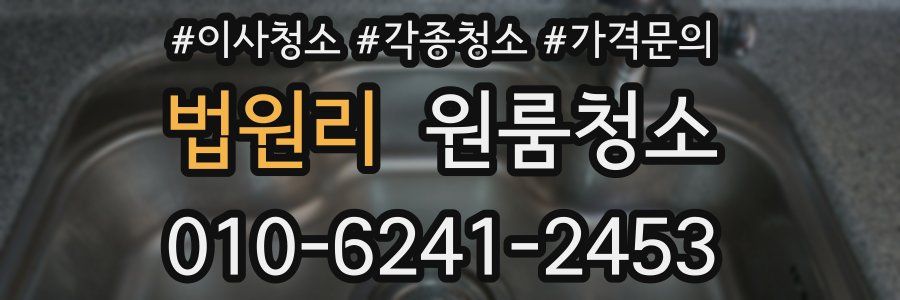 법원리 이사청소