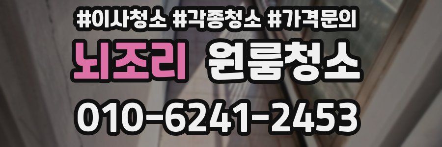 뇌조리 이사청소