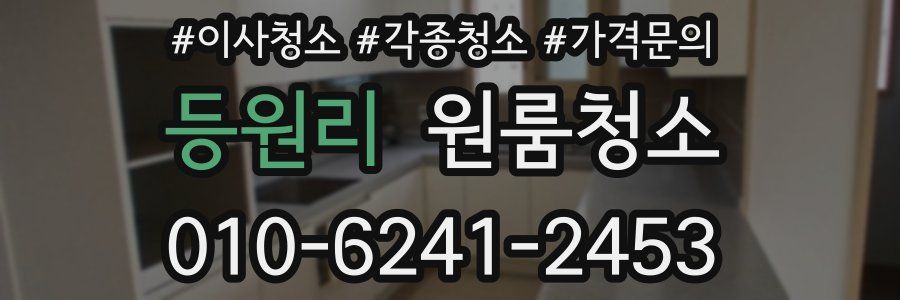 등원리 이사청소