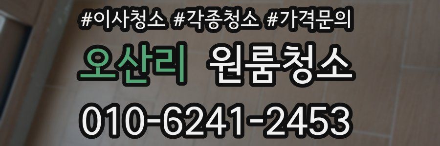 오산리 이사청소