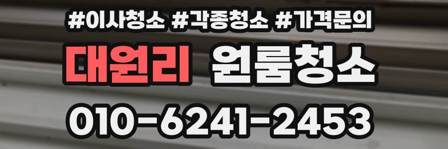 대원리 이사청소