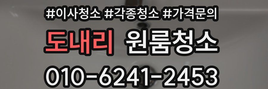 도내리 이사청소