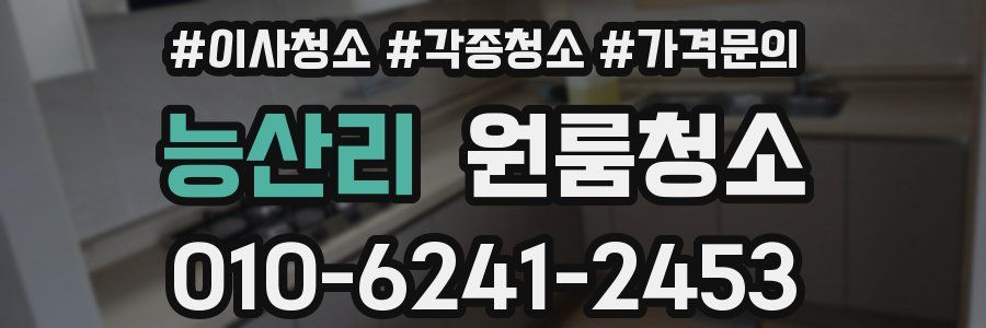 능산리 이사청소