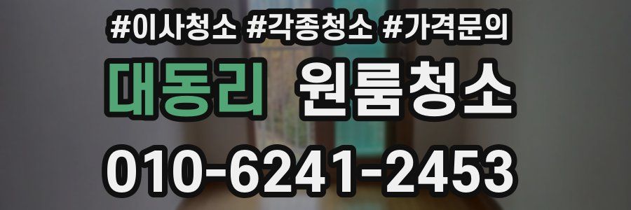 대동리 이사청소