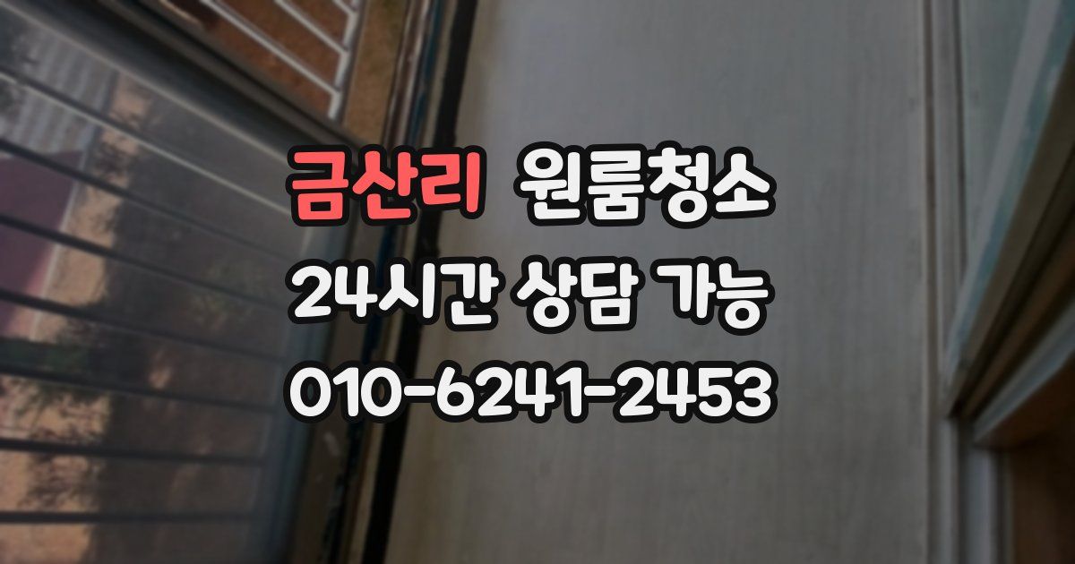 금산리 입주청소