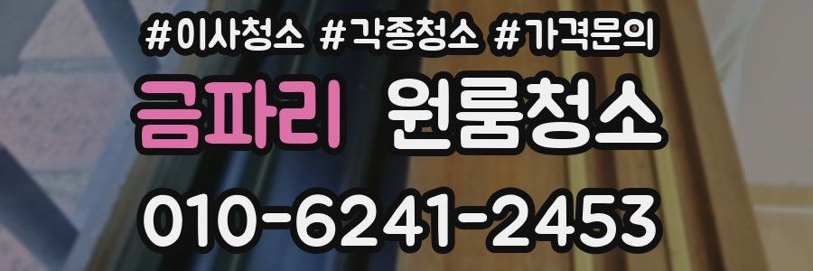 금파리 이사청소