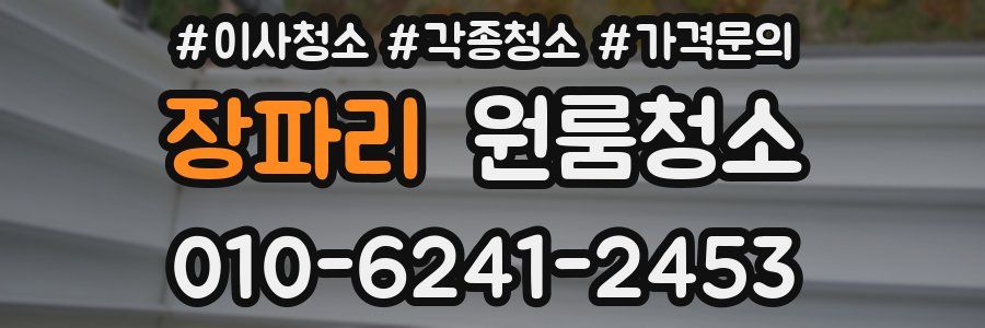 장파리 이사청소