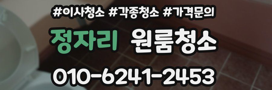 정자리 이사청소