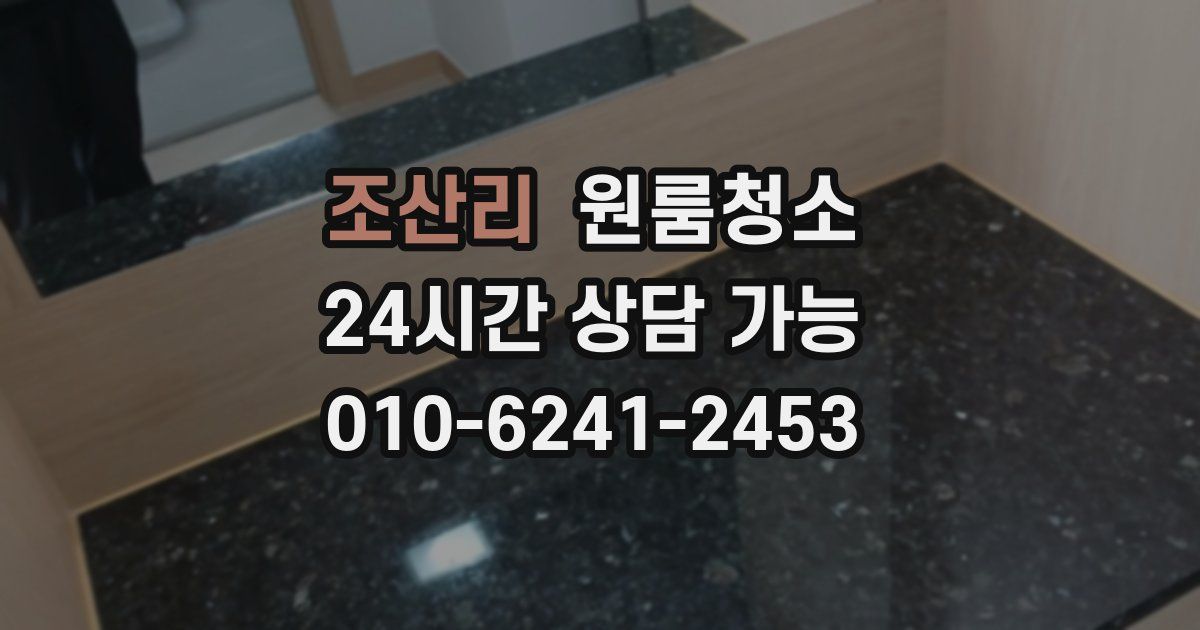 조산리 입주청소