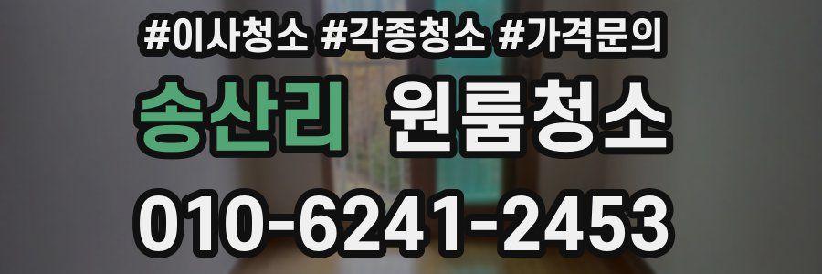 송산리 이사청소