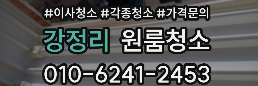 강정리 이사청소