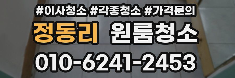 정동리 이사청소