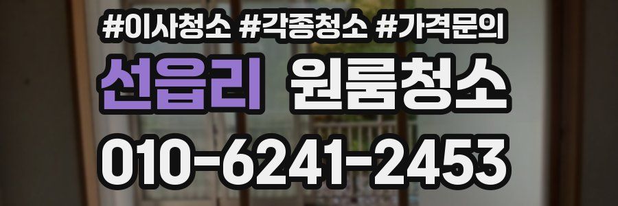 선읍리 이사청소