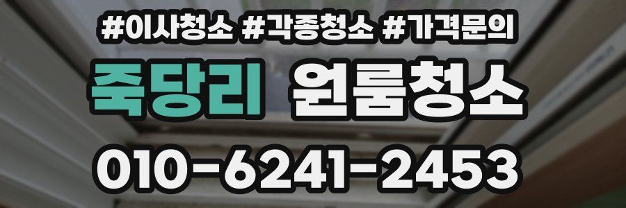 죽당리 이사청소