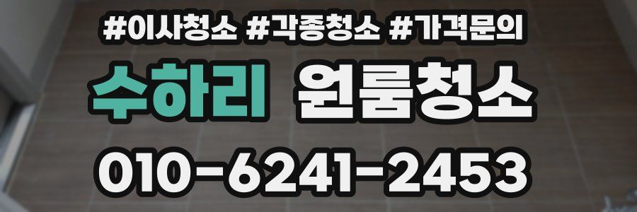 수하리 이사청소