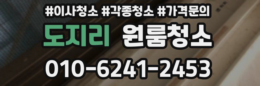 도지리 이사청소